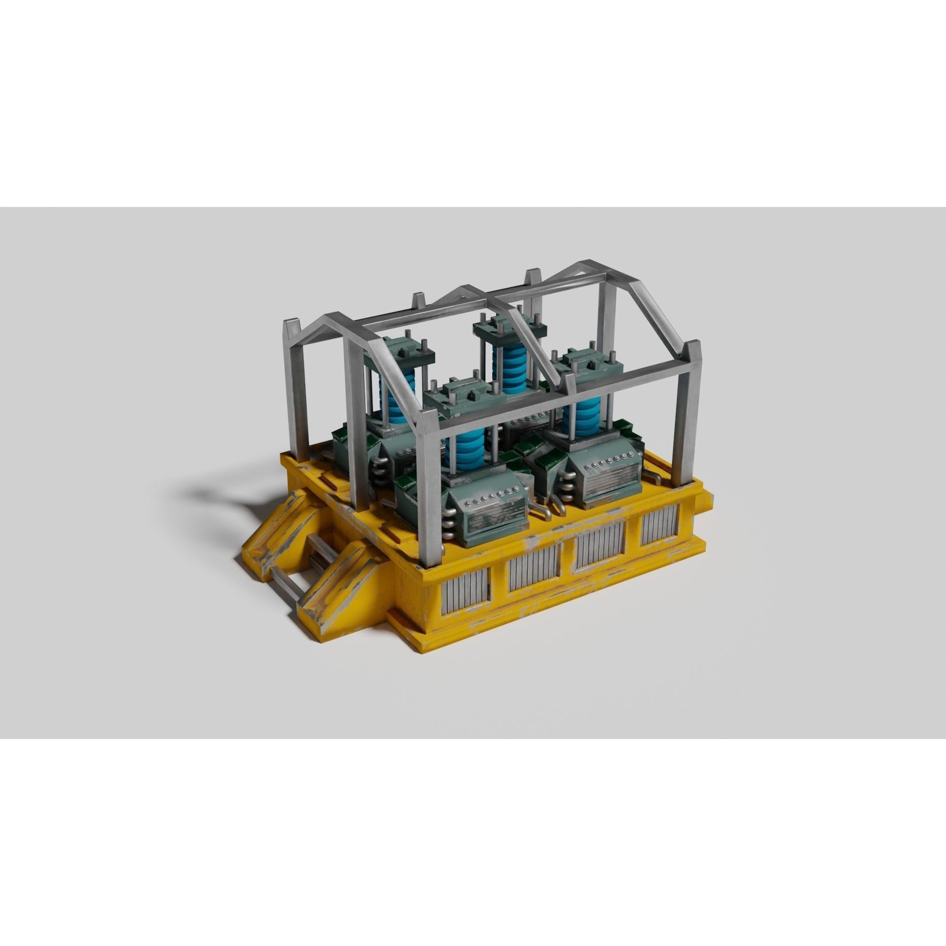 Oxygen Generator - Low-Poly Game-Ready 3D Model - View 11