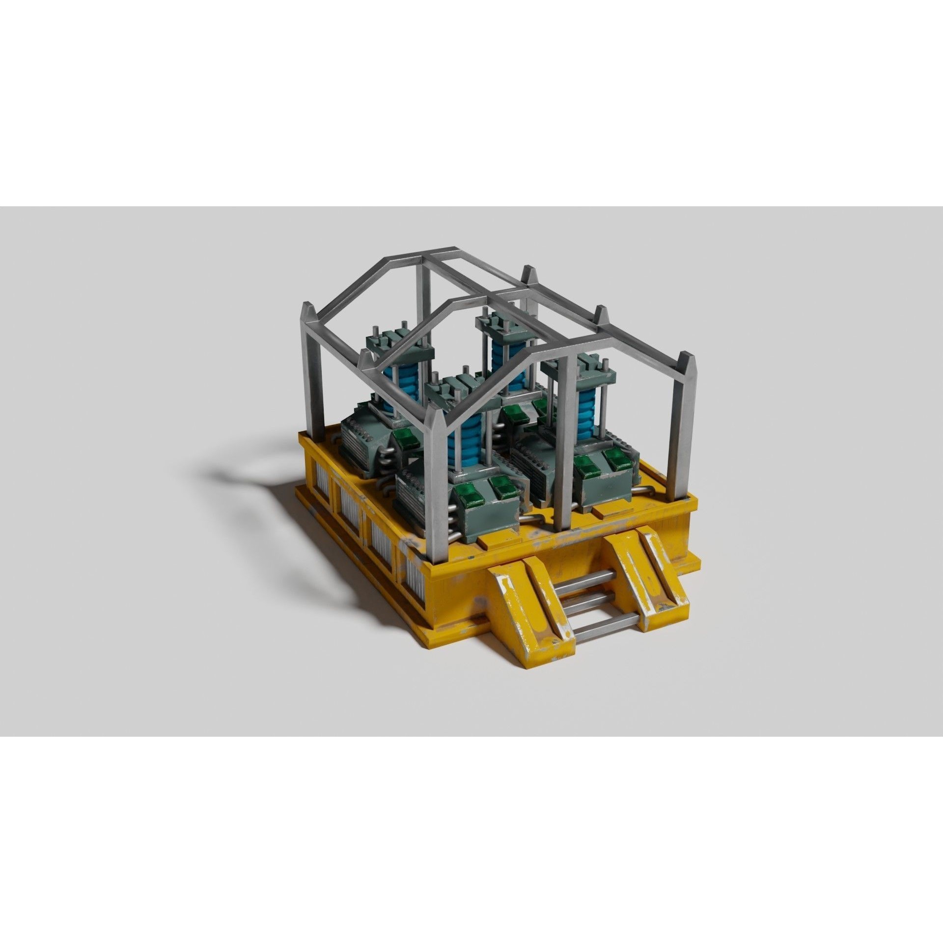 Oxygen Generator - Low-Poly Game-Ready 3D Model - View 13