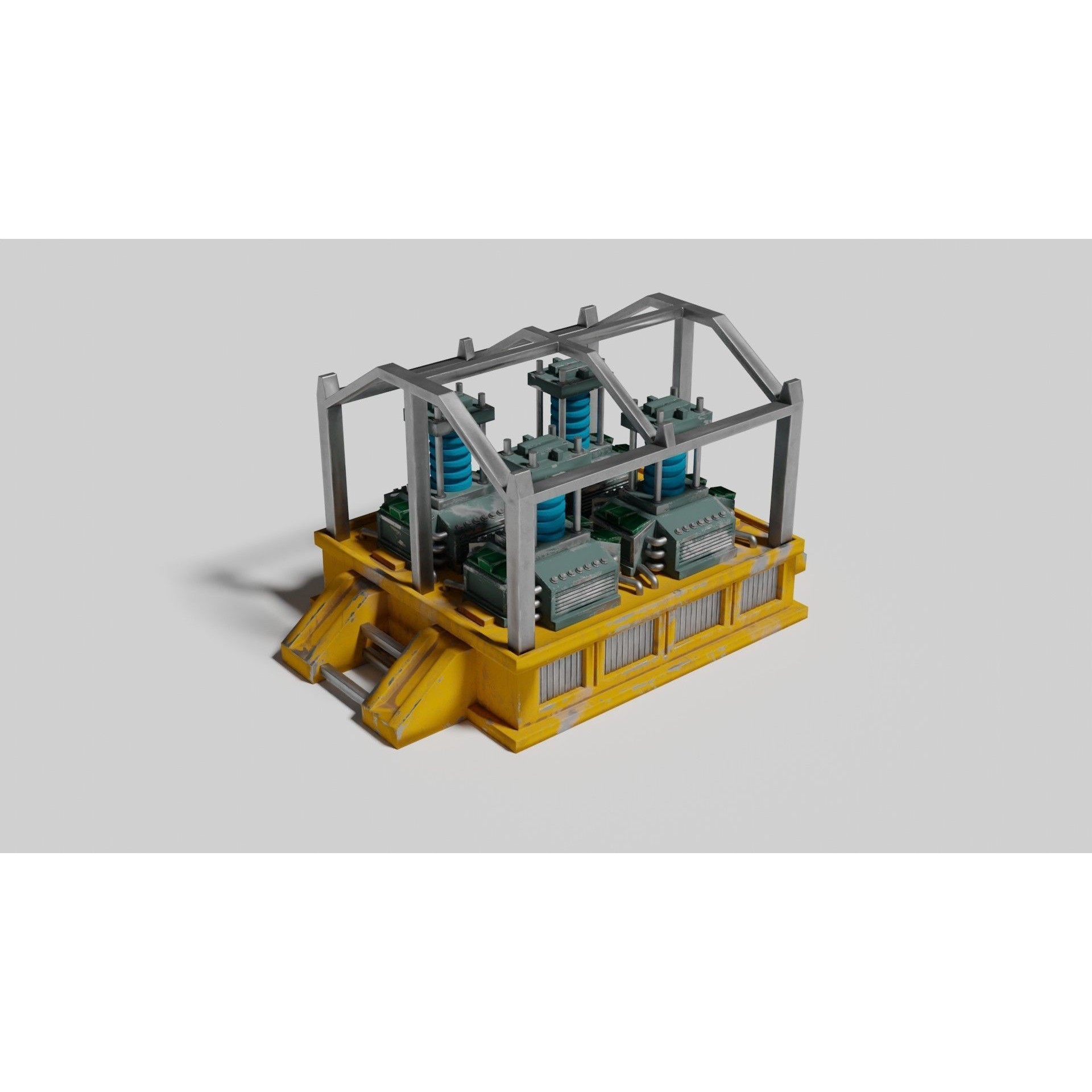 Oxygen Generator - Low-Poly Game-Ready 3D Model - View 17