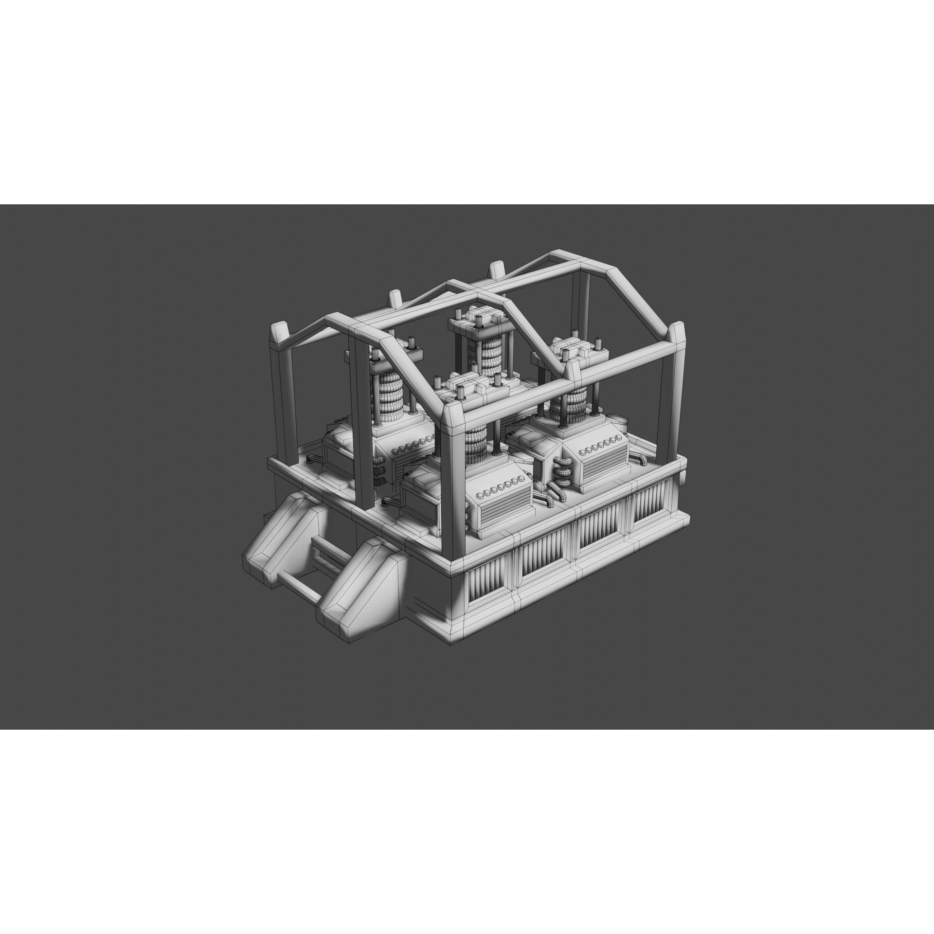 Oxygen Generator - Low-Poly Game-Ready 3D Model - View 18
