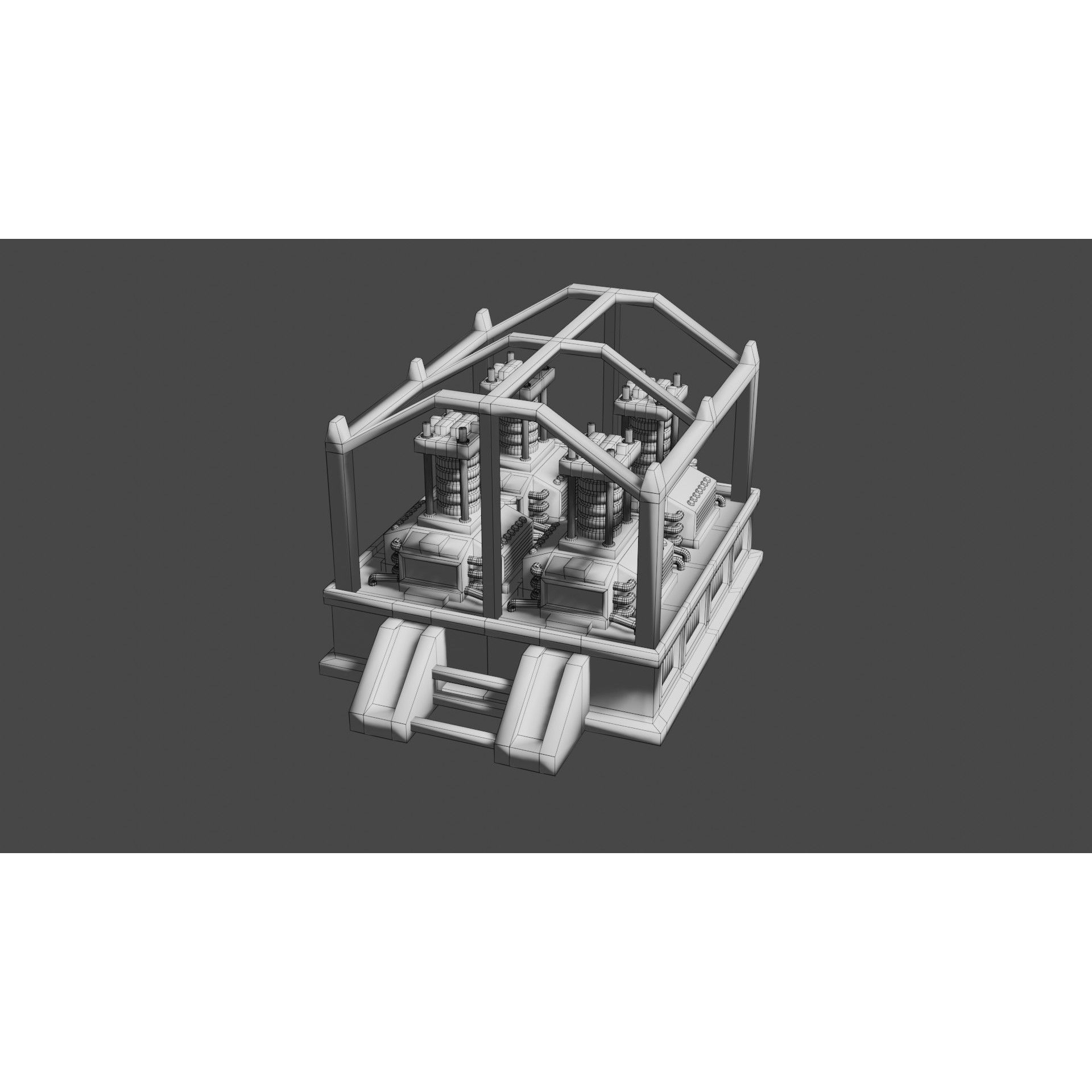 Oxygen Generator - Low-Poly Game-Ready 3D Model - View 20