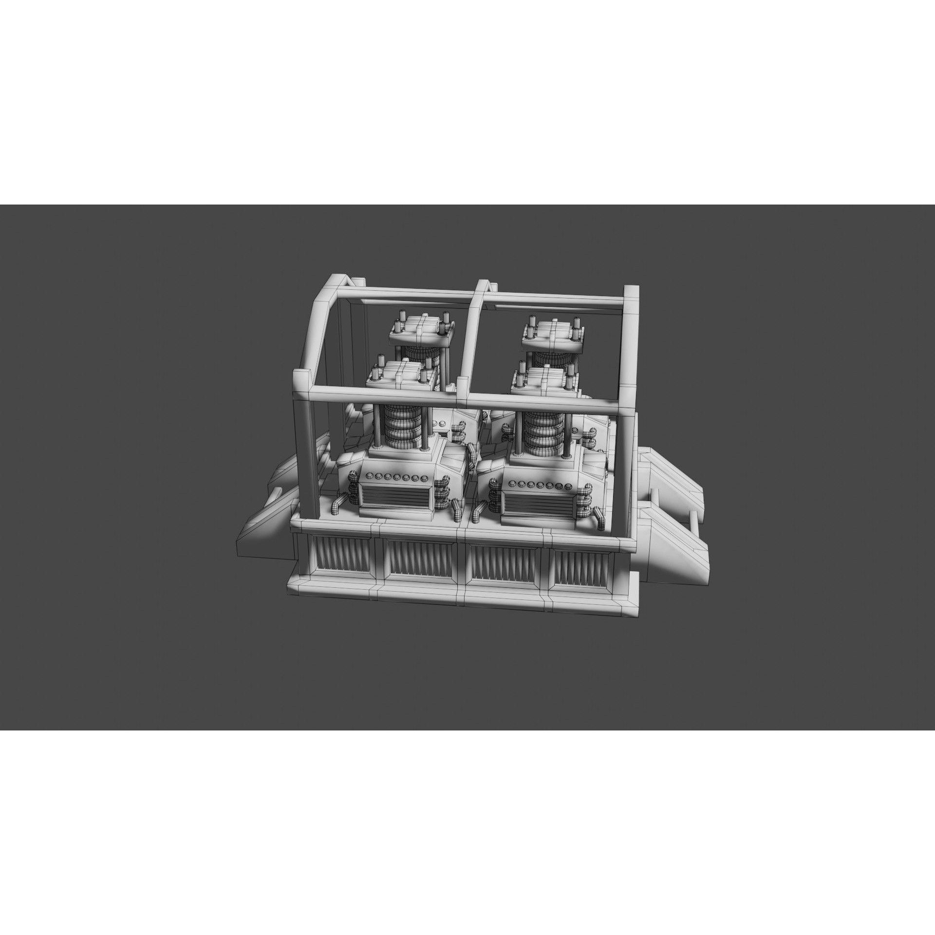 Oxygen Generator - Low-Poly Game-Ready 3D Model - View 23