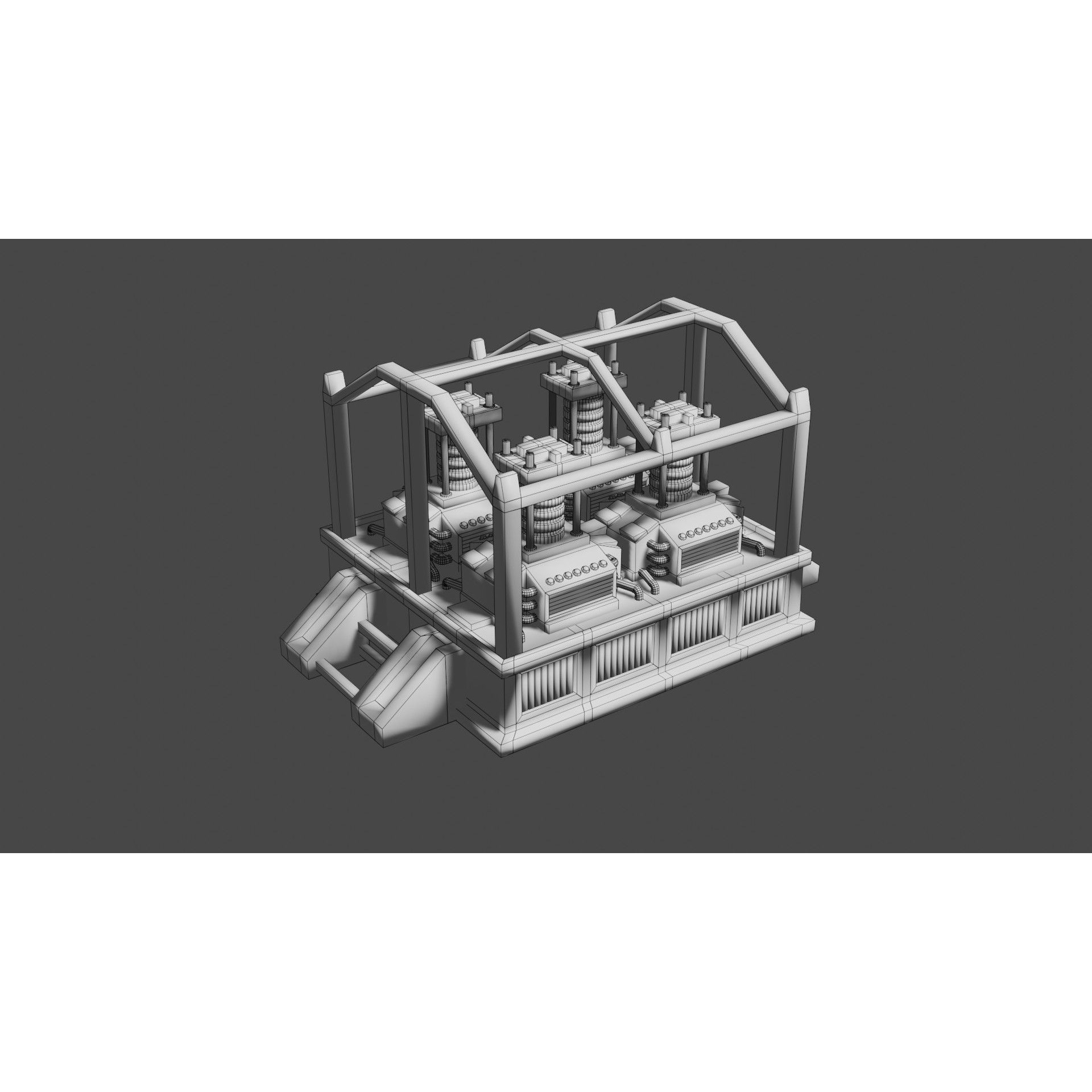 Oxygen Generator - Low-Poly Game-Ready 3D Model - View 24