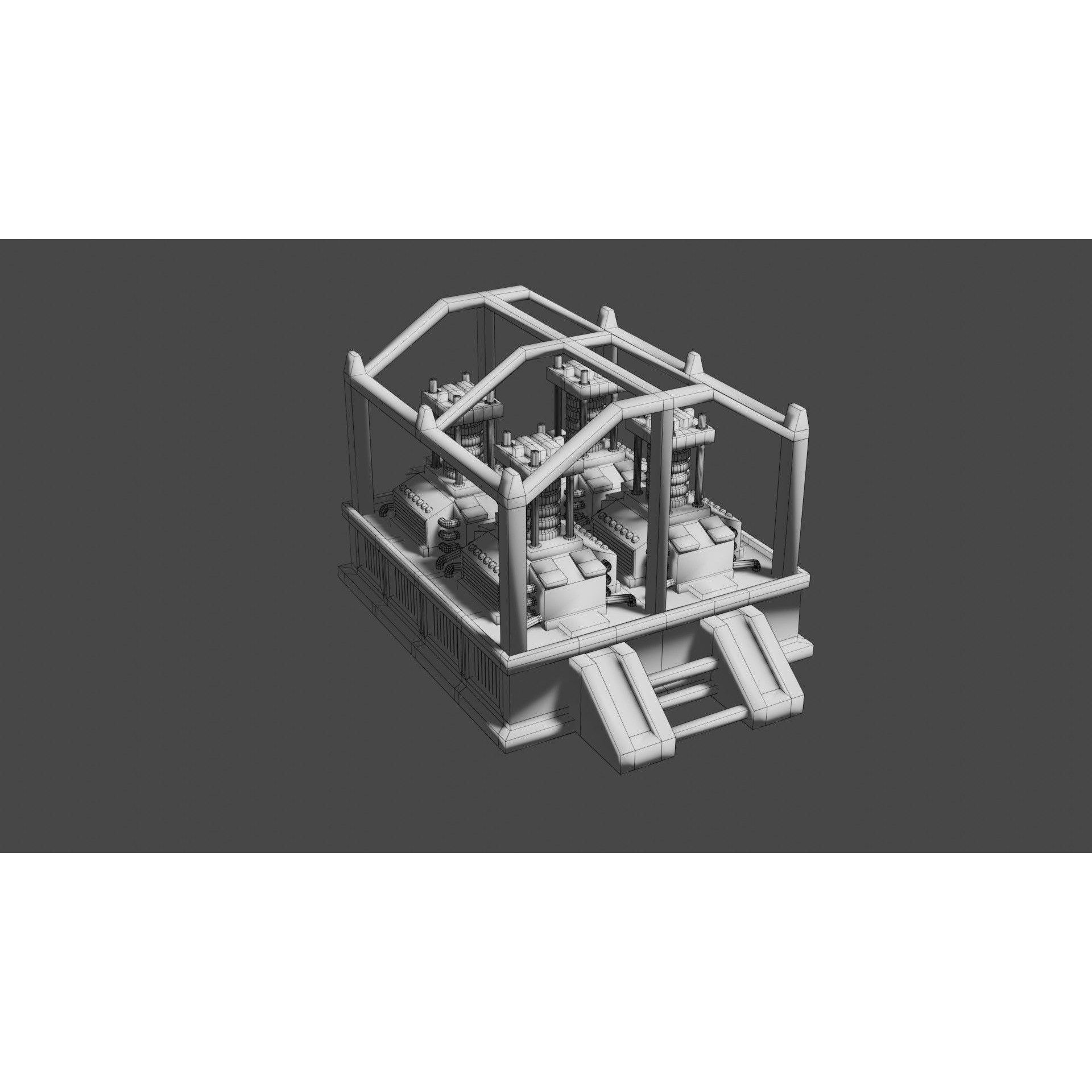 Oxygen Generator - Low-Poly Game-Ready 3D Model - View 26