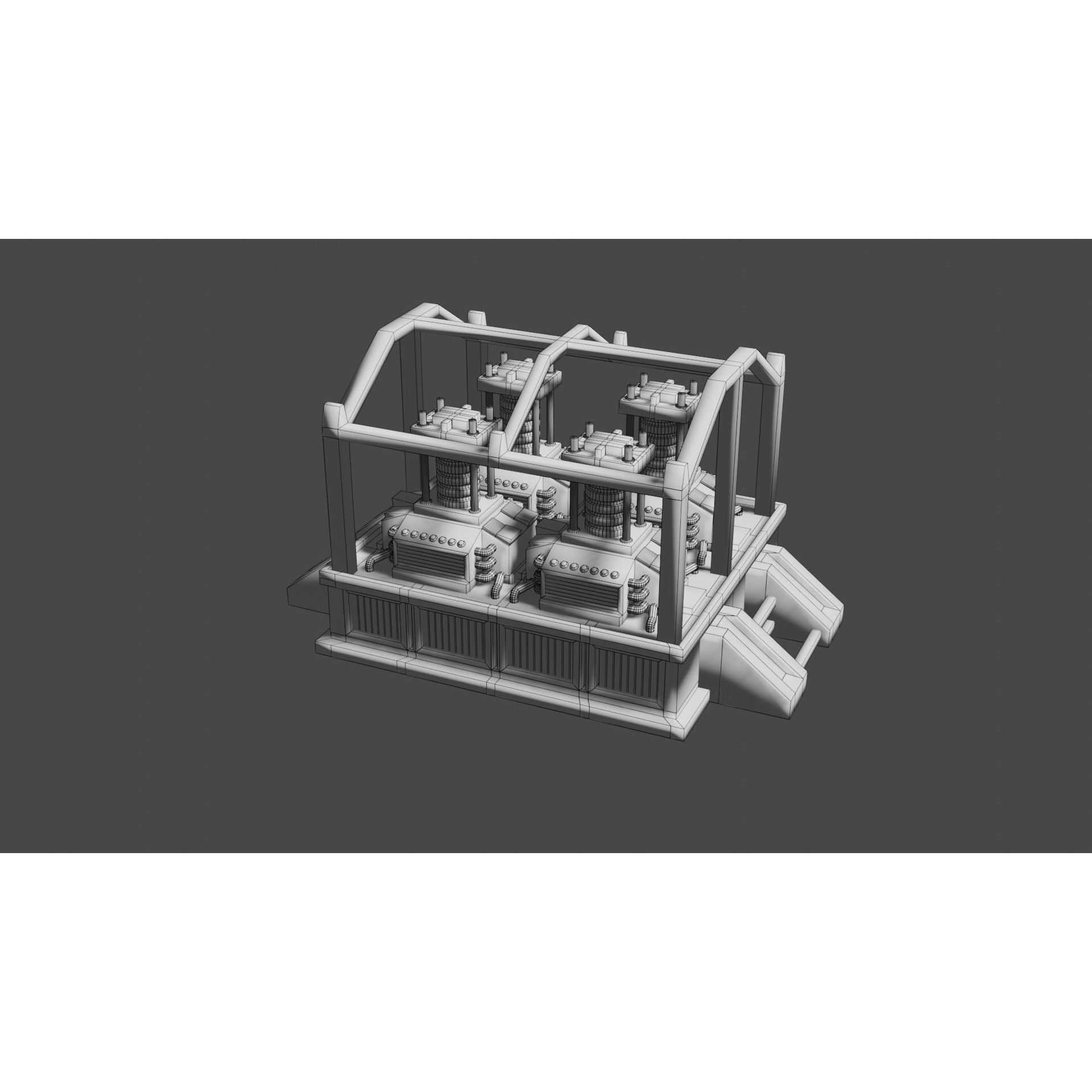 Oxygen Generator - Low-Poly Game-Ready 3D Model - View 27