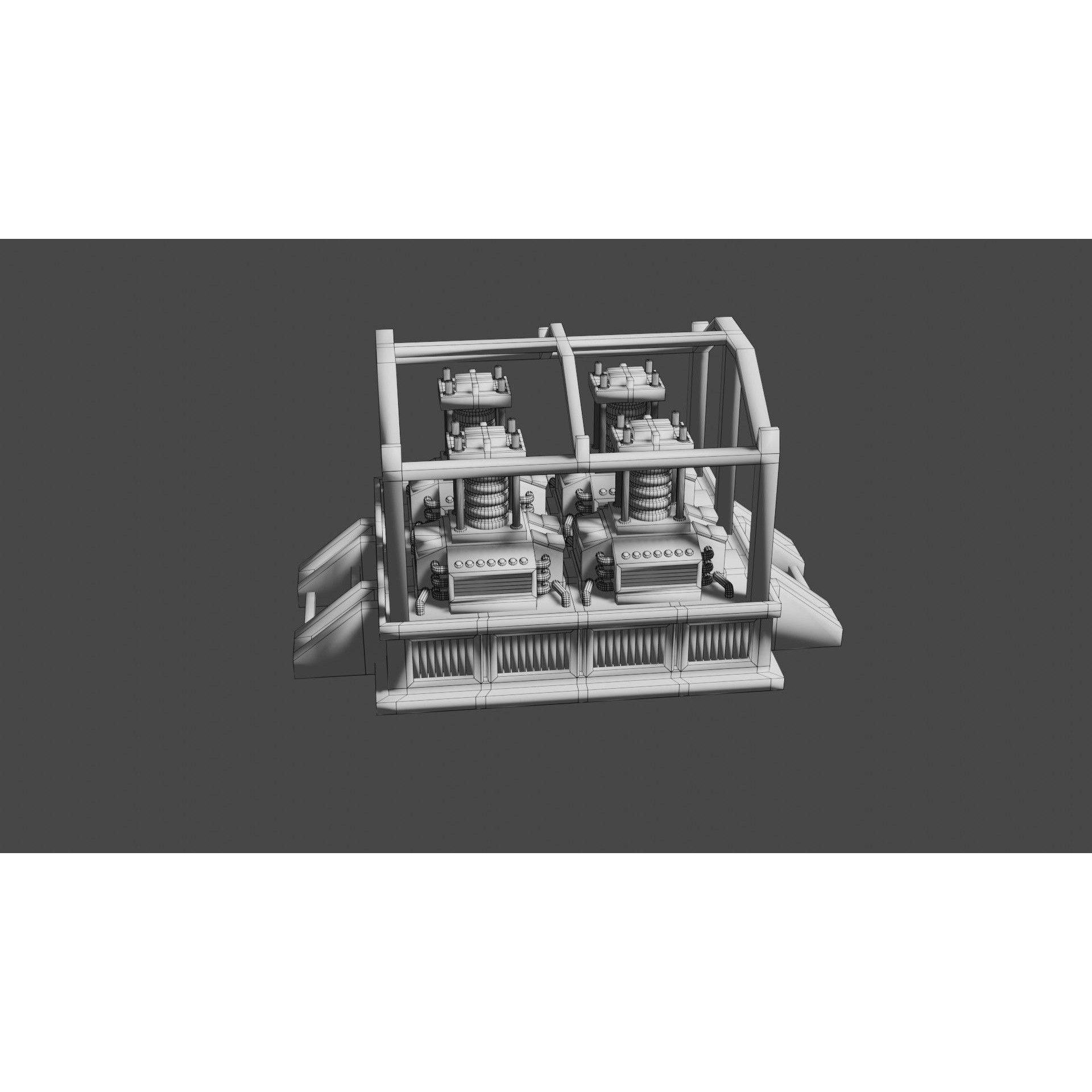 Oxygen Generator - Low-Poly Game-Ready 3D Model - View 28