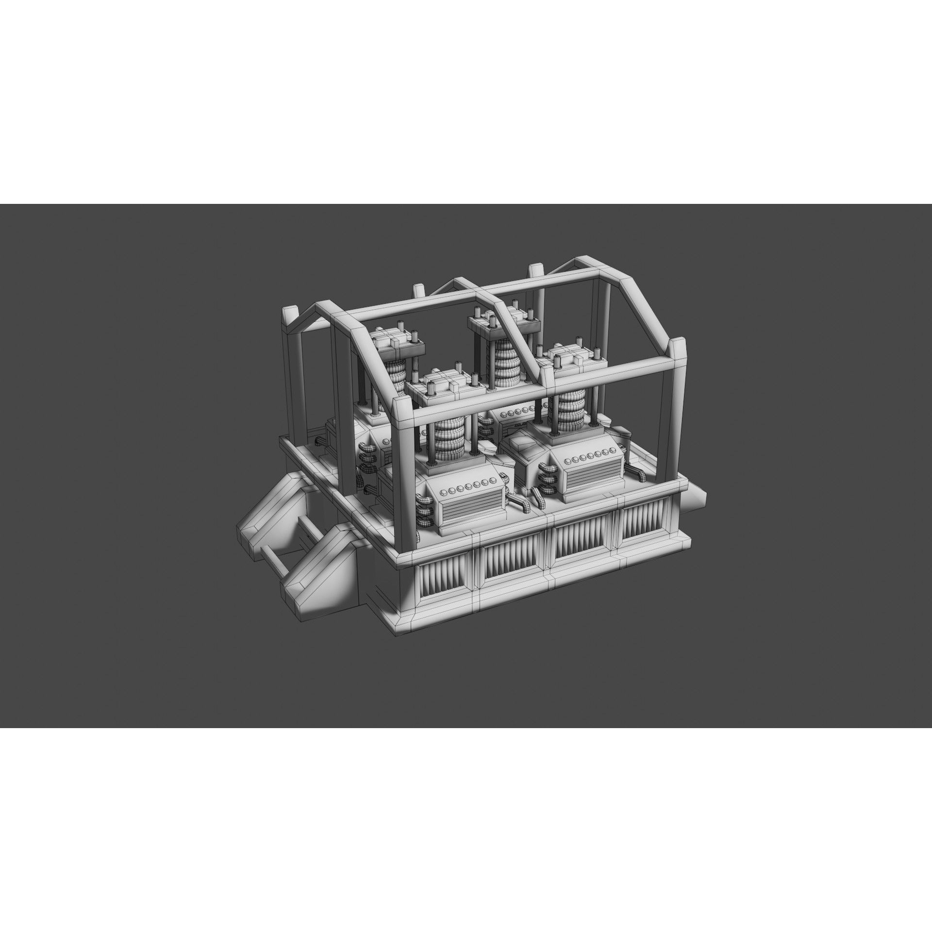 Oxygen Generator - Low-Poly Game-Ready 3D Model - View 29