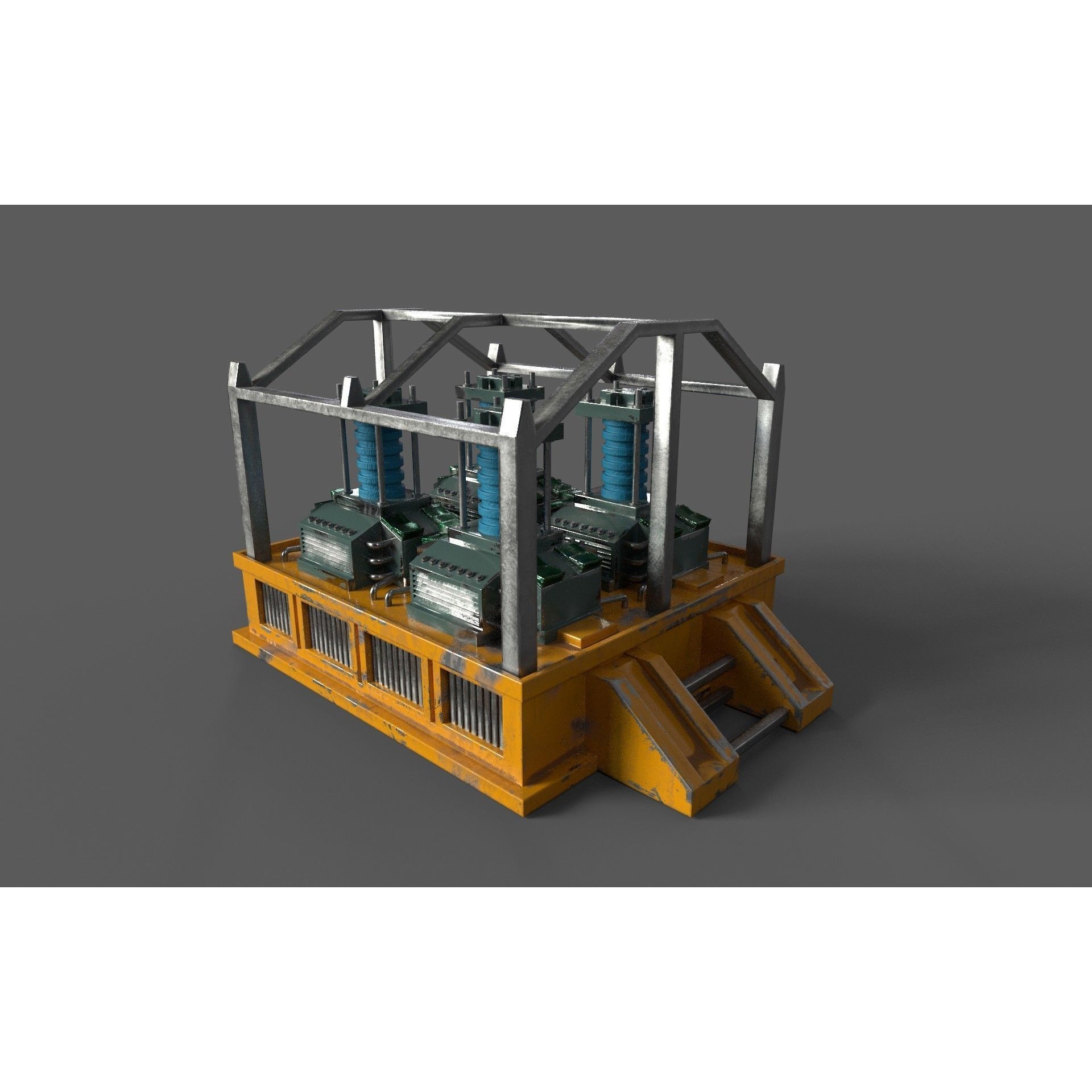 Oxygen Generator - Low-Poly Game-Ready 3D Model - View 3