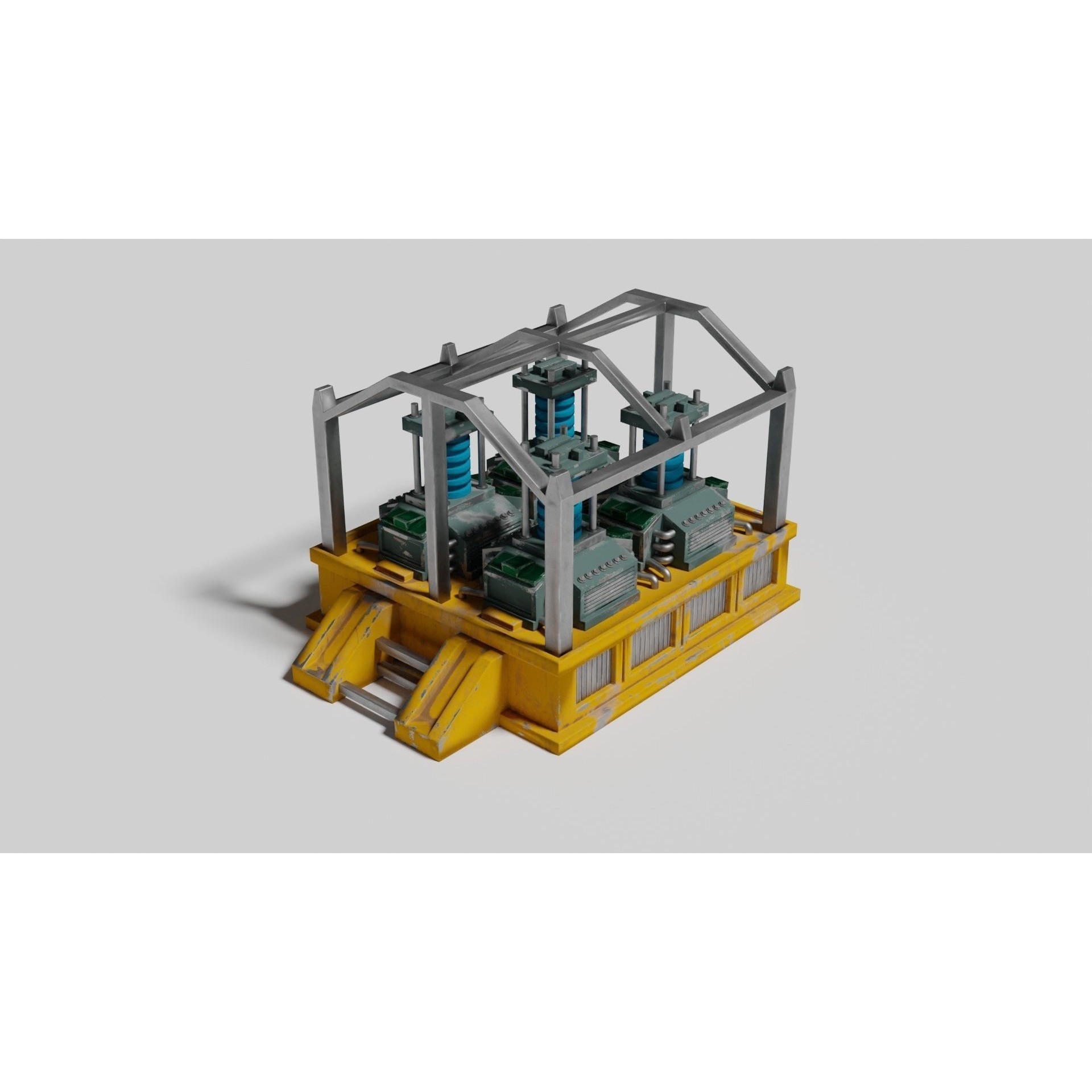 Oxygen Generator - Low-Poly Game-Ready 3D Model - View 6
