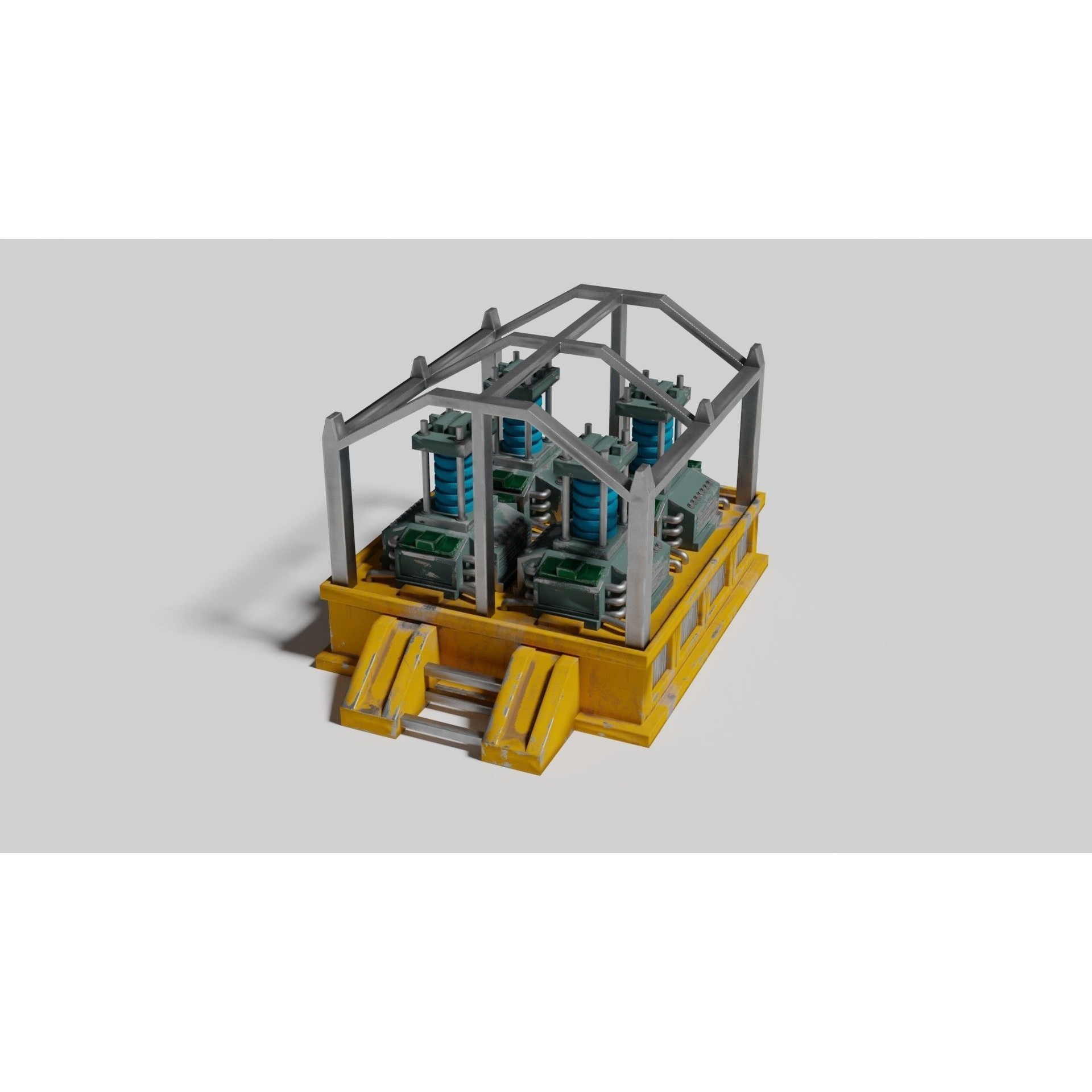 Oxygen Generator - Low-Poly Game-Ready 3D Model - View 7