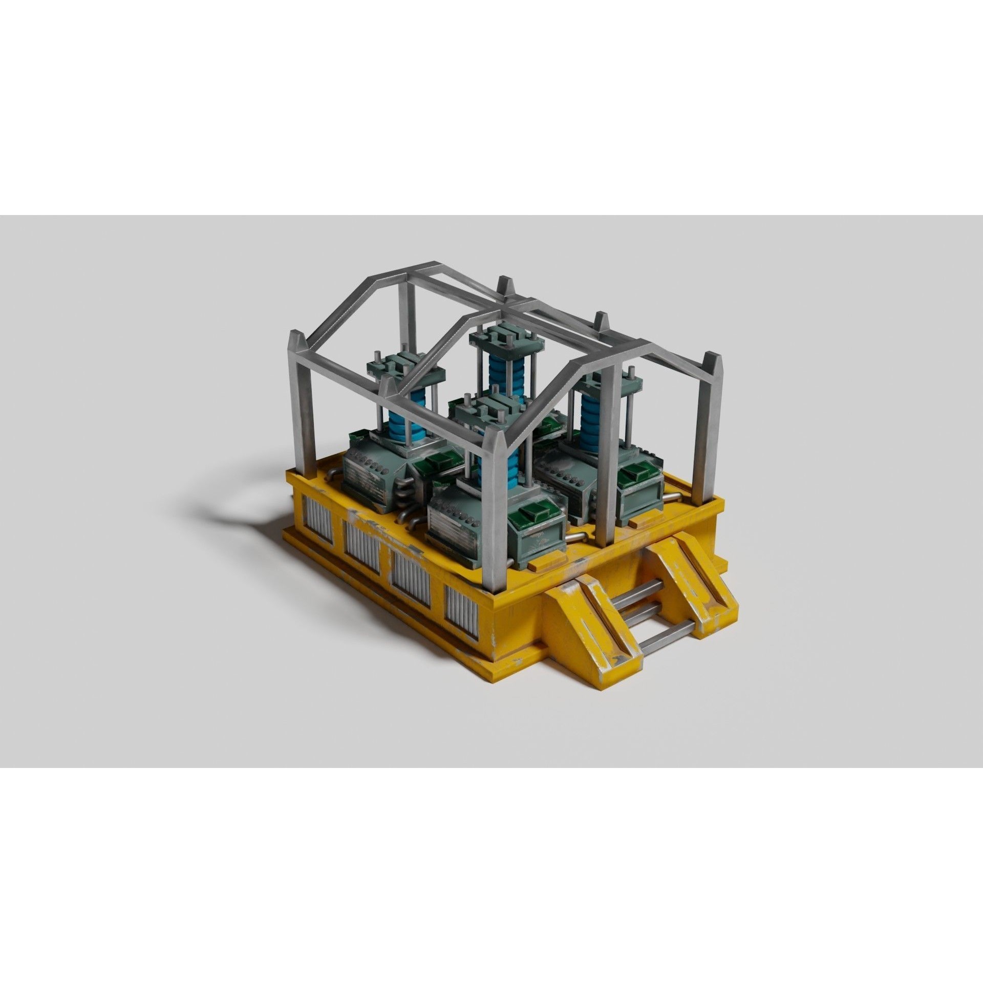Oxygen Generator - Low-Poly Game-Ready 3D Model - View 9