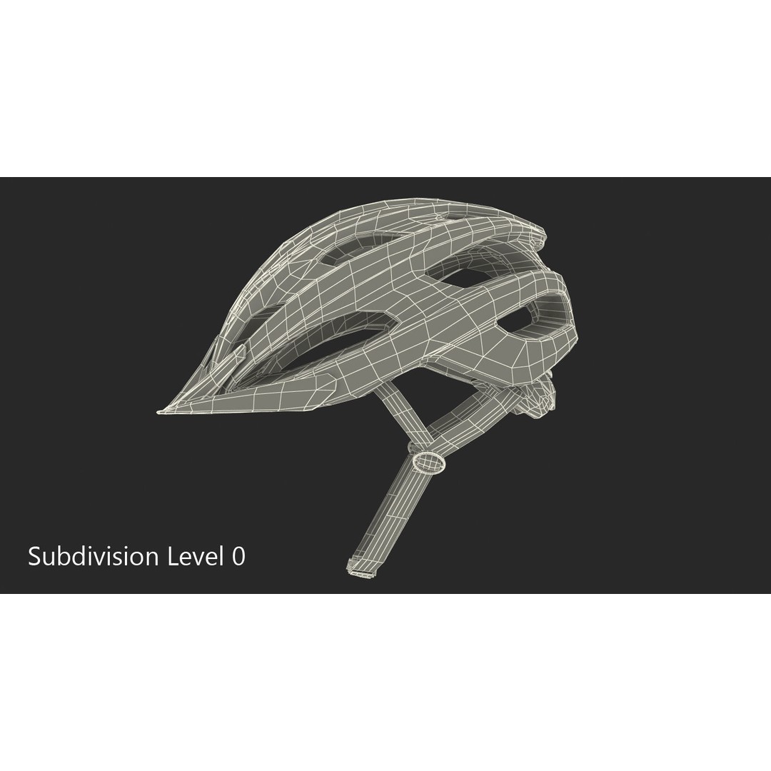 Modern Bicycle Helmet 3D Model – High Quality PBR Textured Asset, FBX - View 13