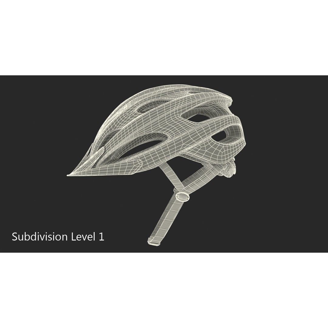 Modern Bicycle Helmet 3D Model – High Quality PBR Textured Asset, FBX - View 14