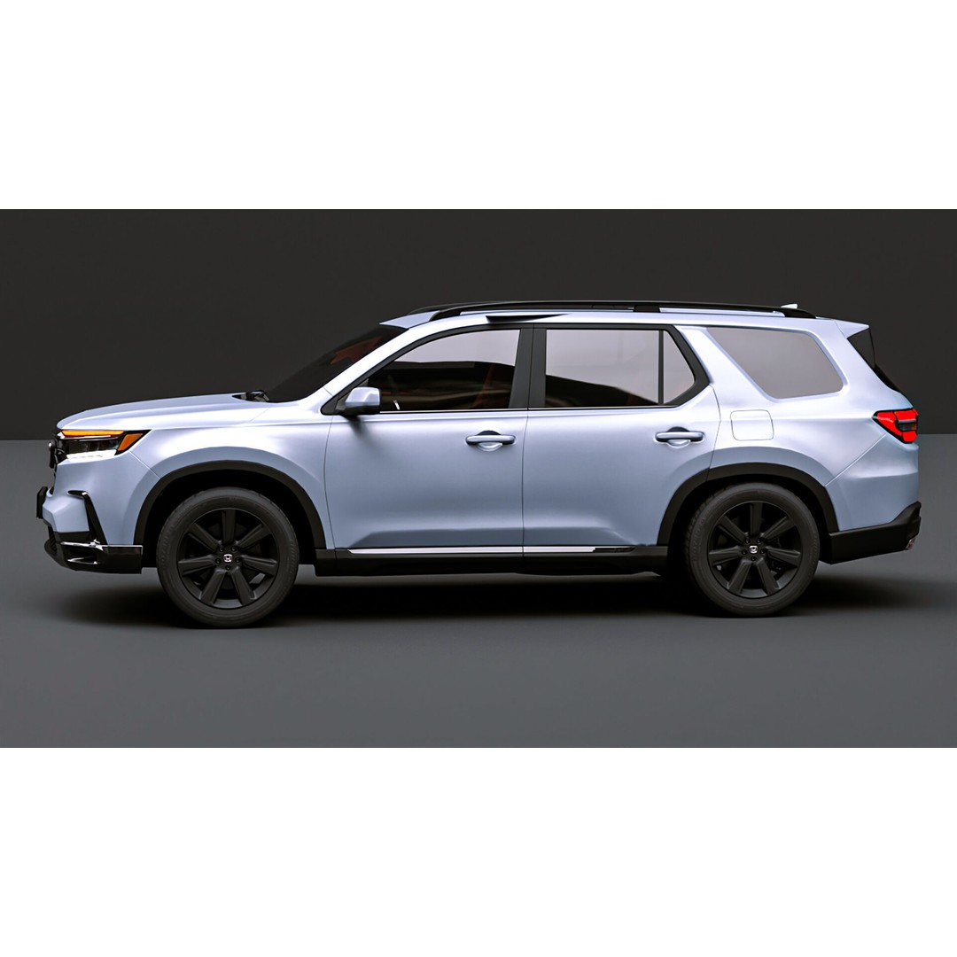 2025 Honda Pilot 3D Model – High Poly Game Asset, FBX, OBJ - View 10