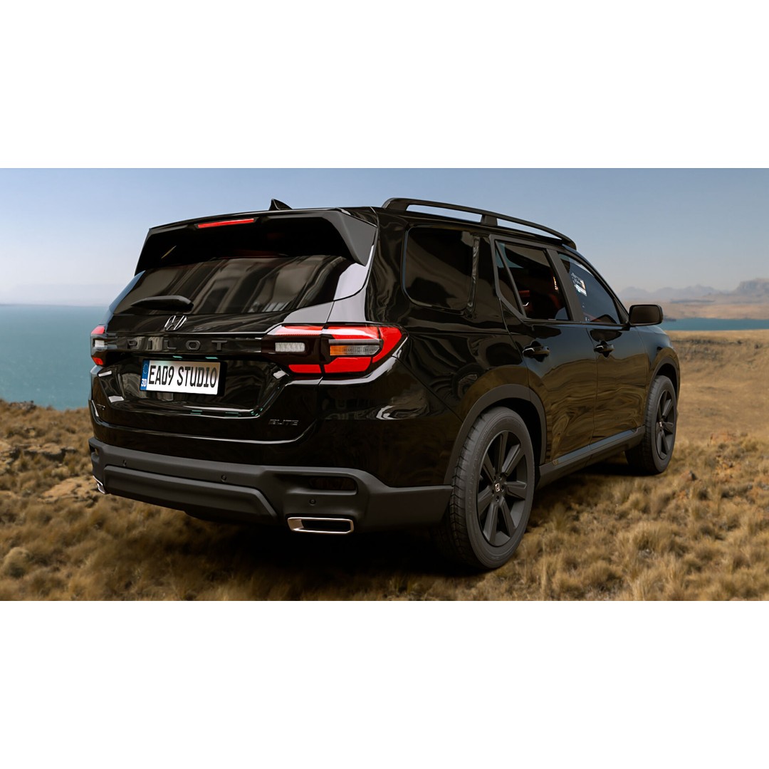 2025 Honda Pilot 3D Model – High Poly Game Asset, FBX, OBJ - View 5