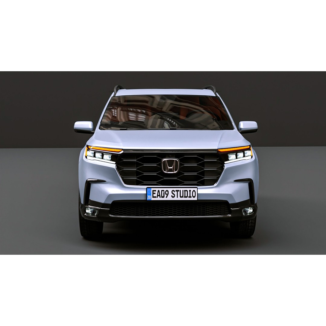 2025 Honda Pilot 3D Model – High Poly Game Asset, FBX, OBJ - View 8