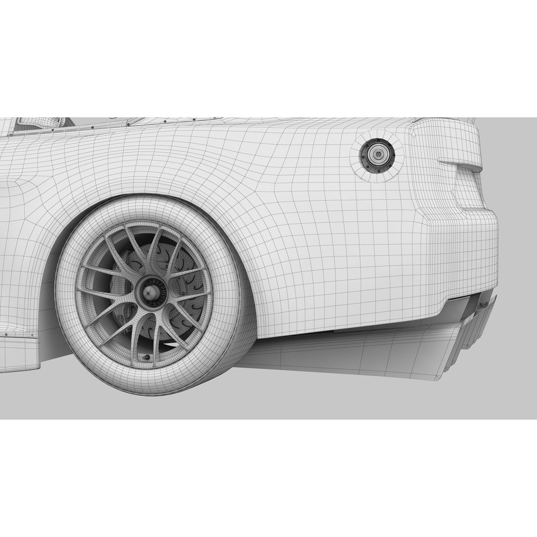 Toyota Camry 3D Model – High Poly Racing Car, FBX, OBJ, Game Ready