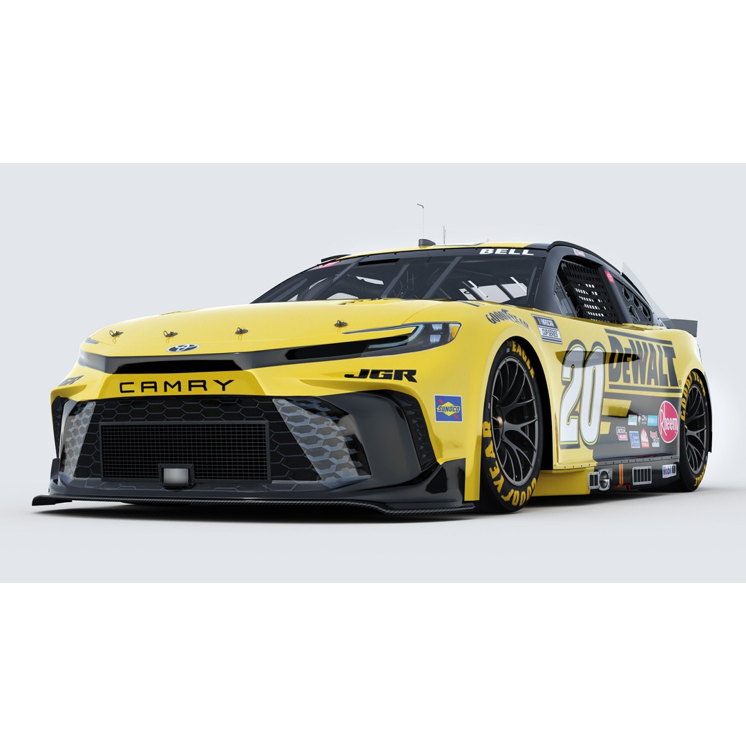 Toyota Camry 3D Model – High Poly Racing Car, FBX, OBJ, Game Ready - View 14