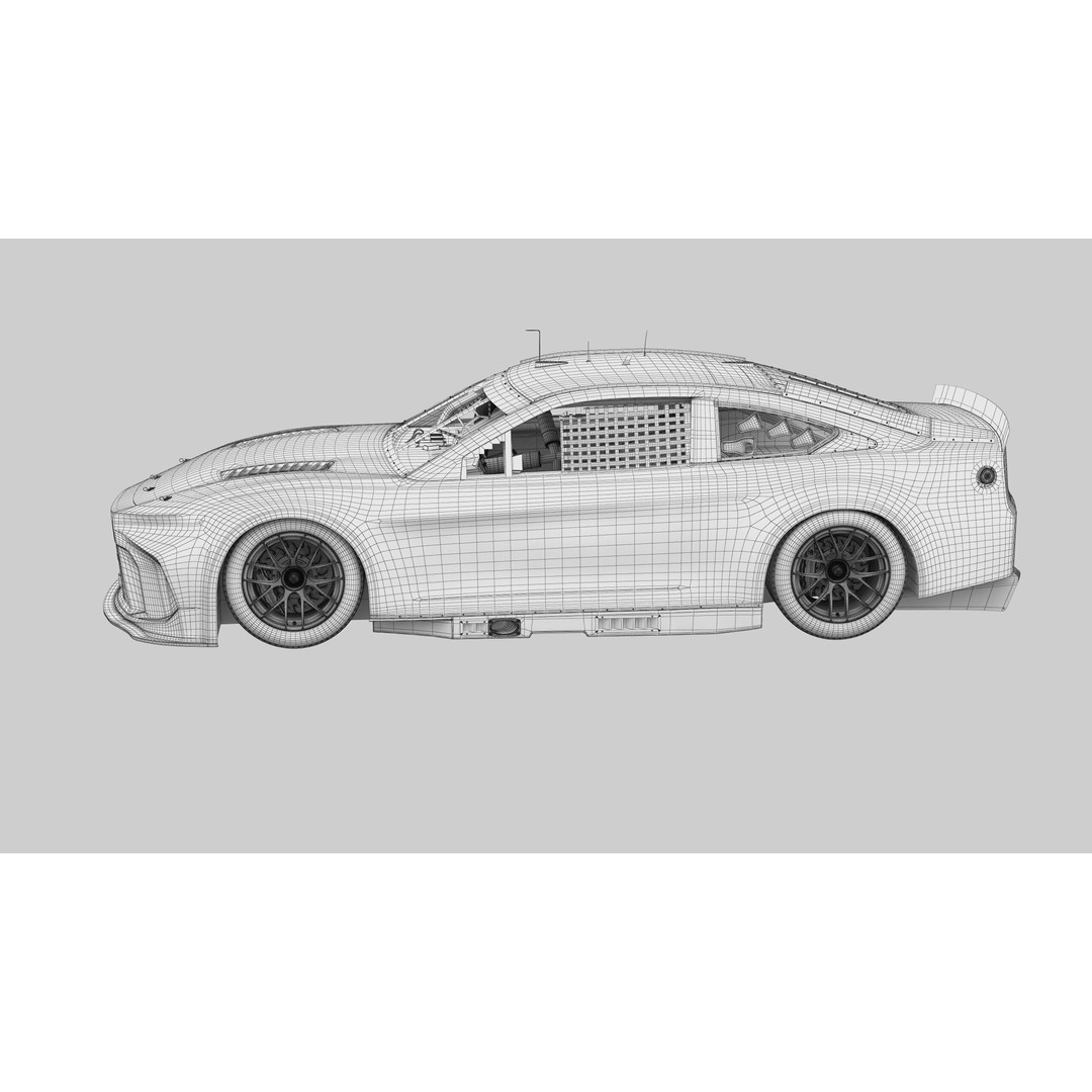 Toyota Camry 3D Model – High Poly Racing Car, FBX, OBJ, Game Ready - View 21
