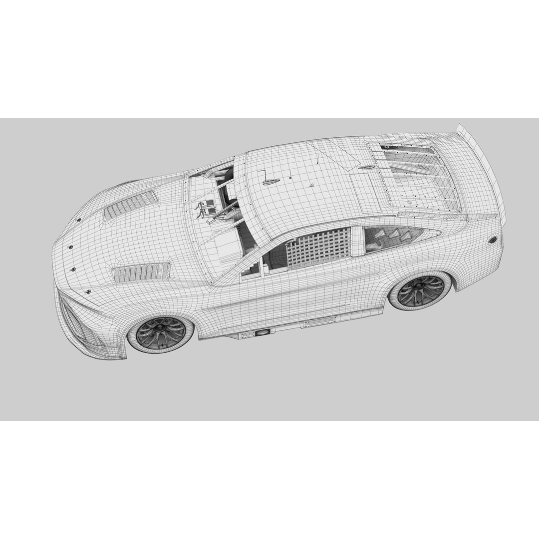 Toyota Camry 3D Model – High Poly Racing Car, FBX, OBJ, Game Ready - View 22