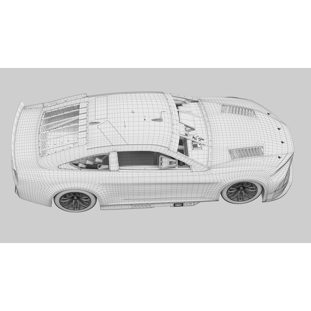 Toyota Camry 3D Model – High Poly Racing Car, FBX, OBJ, Game Ready - View 24