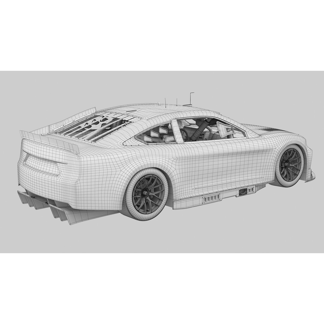 Toyota Camry 3D Model – High Poly Racing Car, FBX, OBJ, Game Ready - View 25