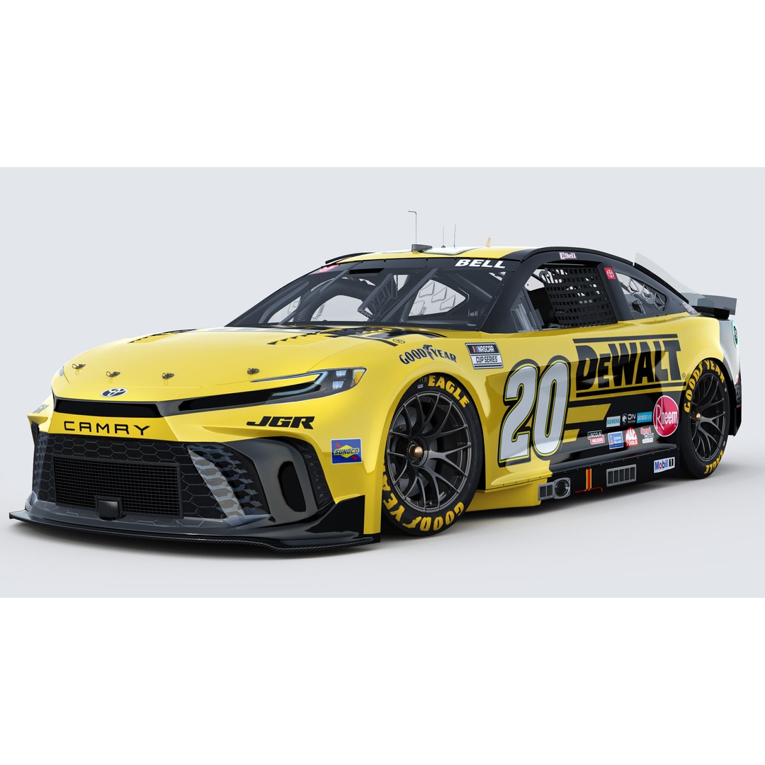 Toyota Camry 3D Model – High Poly Racing Car, FBX, OBJ, Game Ready - View 3