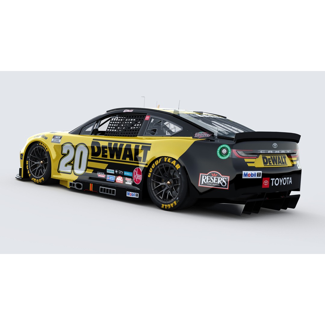 Toyota Camry 3D Model – High Poly Racing Car, FBX, OBJ, Game Ready - View 6