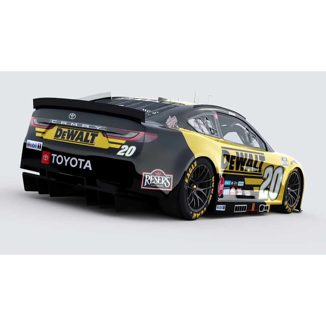 Toyota Camry 3D Model – High Poly Racing Car, FBX, OBJ, Game Ready - View 7