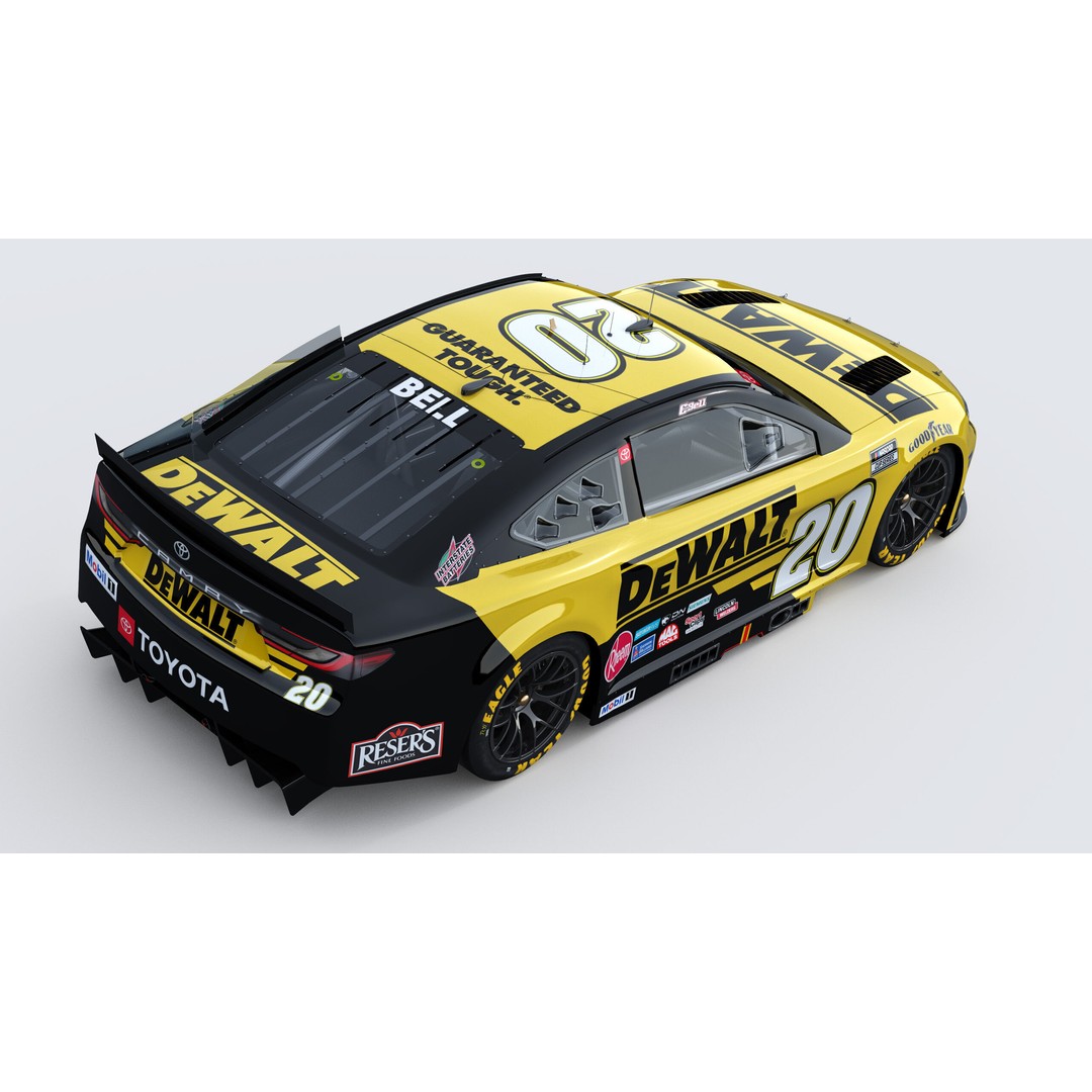 Toyota Camry 3D Model – High Poly Racing Car, FBX, OBJ, Game Ready - View 8