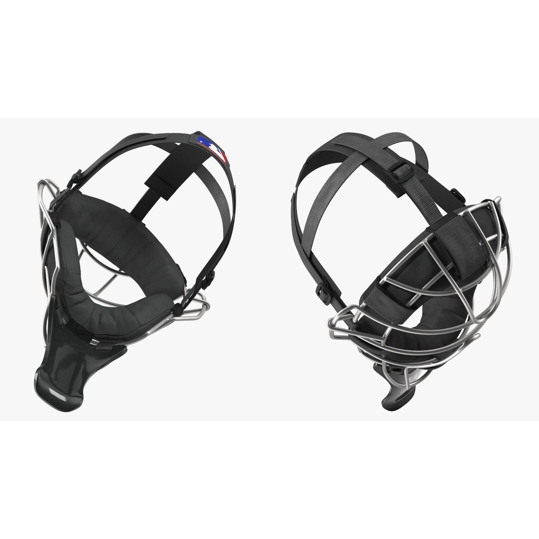 Umpire Baseball Catcher Mask 3D Model – High Quality PBR Asset, FBX - View 14