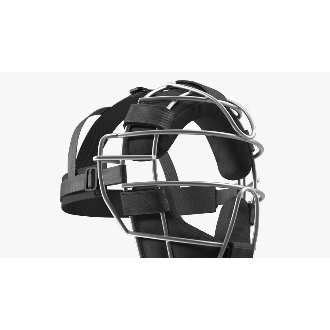 Umpire Baseball Catcher Mask 3D Model – High Quality PBR Asset, FBX - View 15