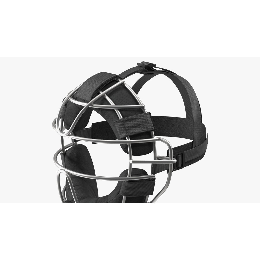 Umpire Baseball Catcher Mask 3D Model – High Quality PBR Asset, FBX - View 16
