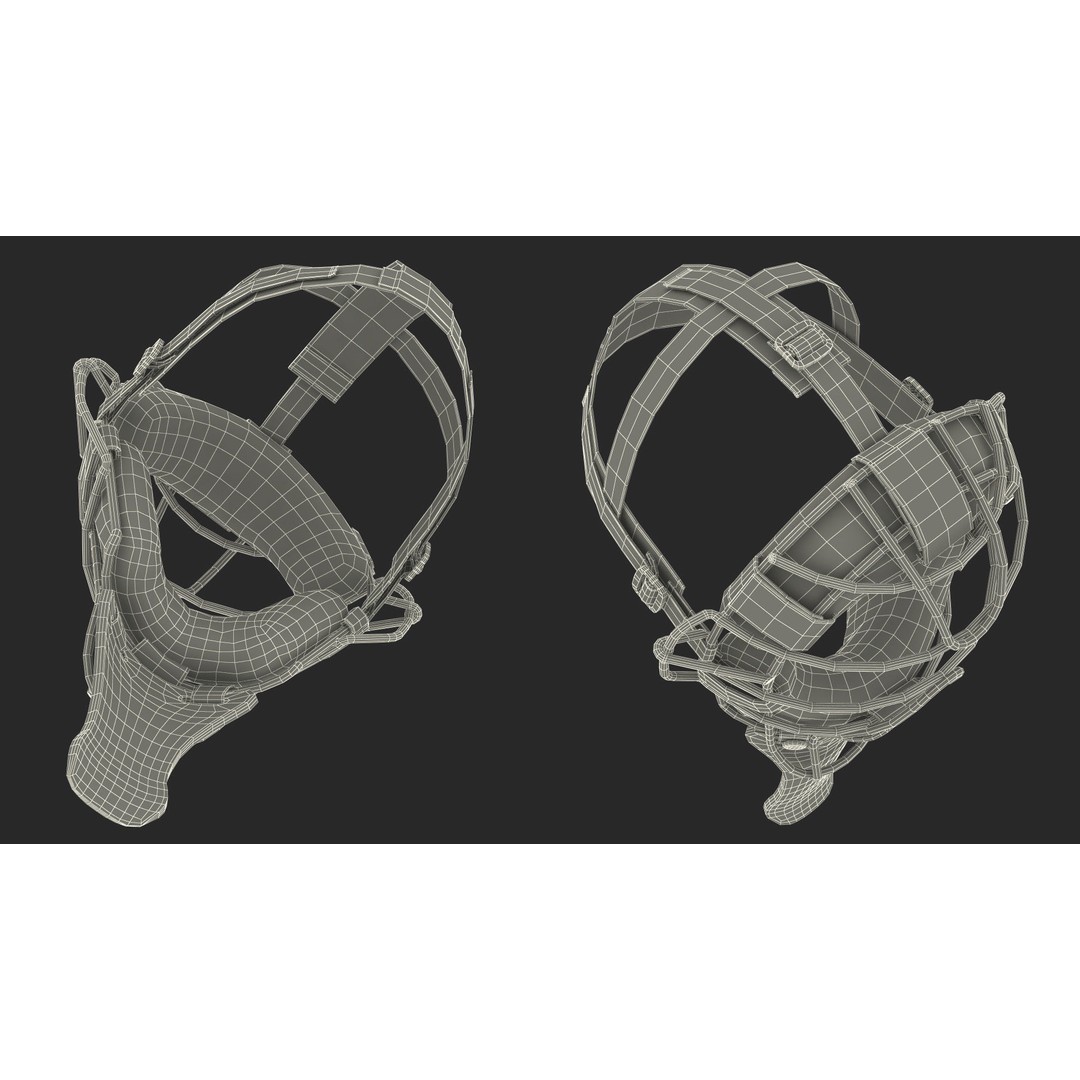 Umpire Baseball Catcher Mask 3D Model – High Quality PBR Asset, FBX - View 23