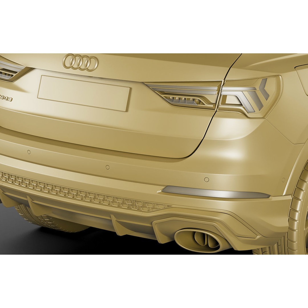 Audi RS Q3 2020 3D Model – Detailed Exterior, Game-Ready Formats - View 21