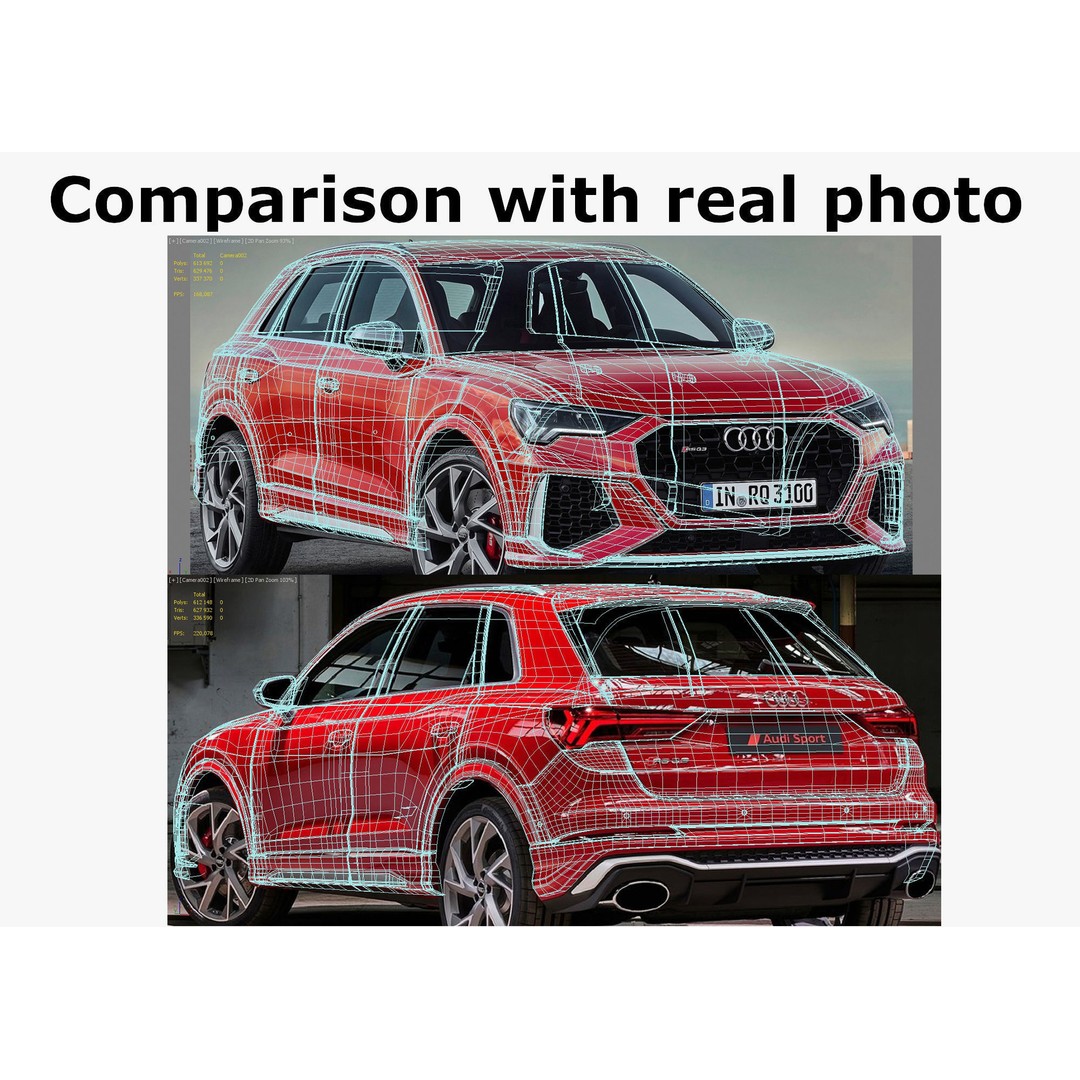 Audi RS Q3 2020 3D Model – Detailed Exterior, Game-Ready Formats - View 24