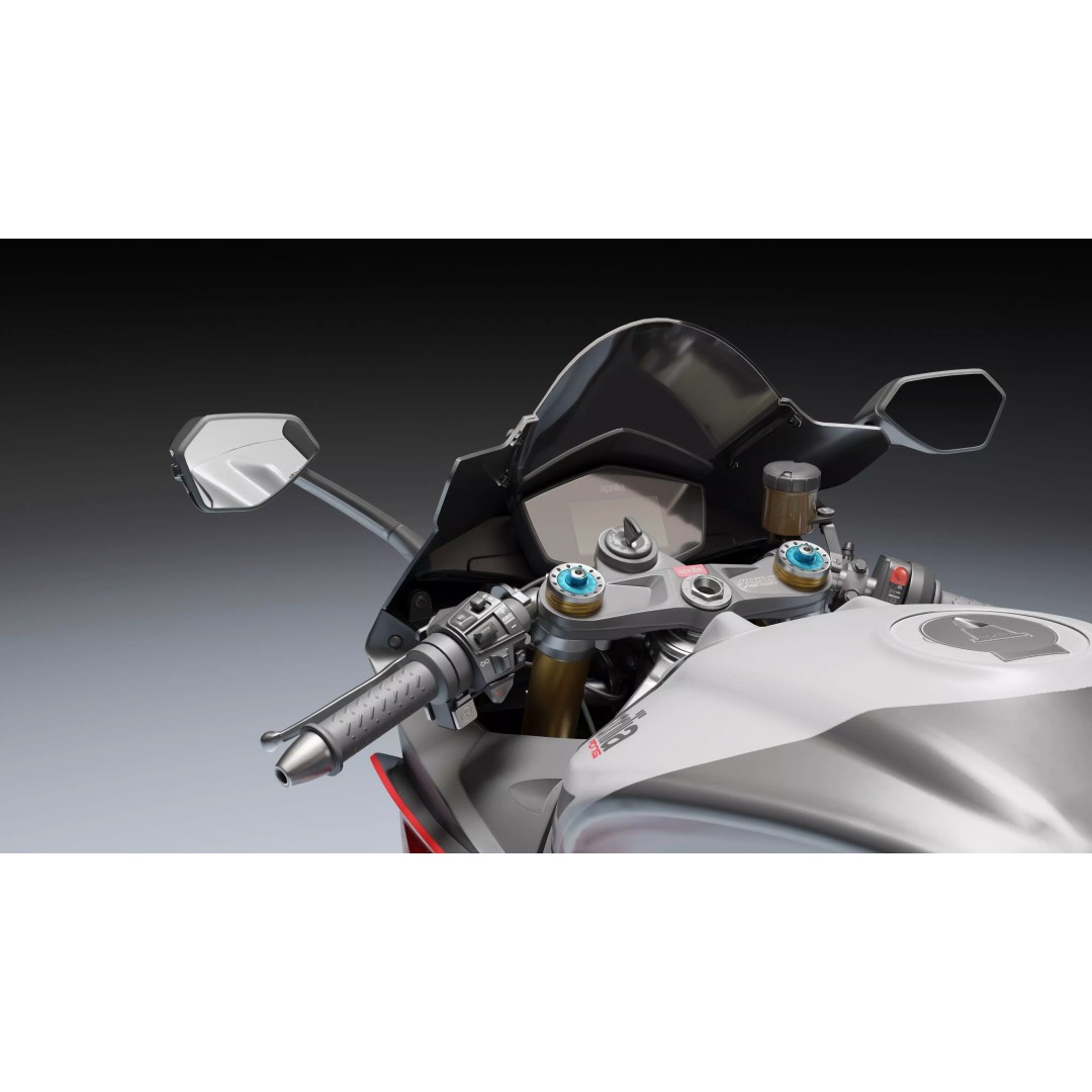 Aprilia RSV4 RF 2018 3D Model – Low Poly Game-Ready Asset, Blender, FBX - View 12