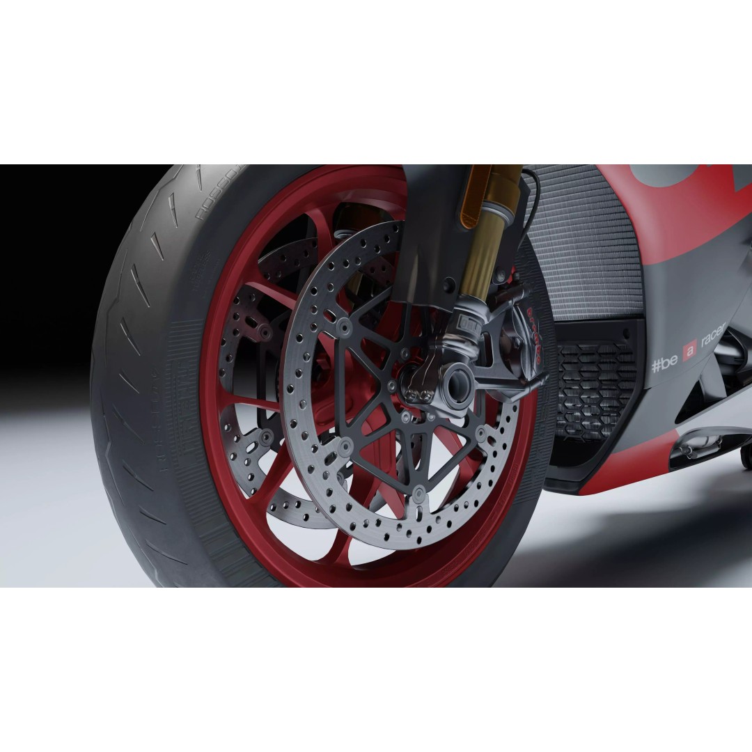 Aprilia RSV4 RF 2018 3D Model – Low Poly Game-Ready Asset, Blender, FBX - View 19