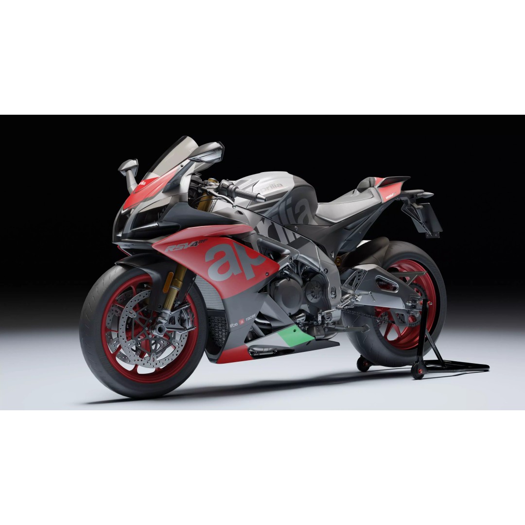 Aprilia RSV4 RF 2018 3D Model – Low Poly Game-Ready Asset, Blender, FBX - View 2