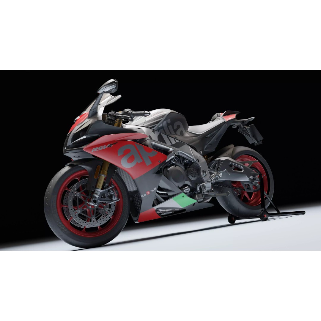 Aprilia RSV4 RF 2018 3D Model – Low Poly Game-Ready Asset, Blender, FBX - View 26