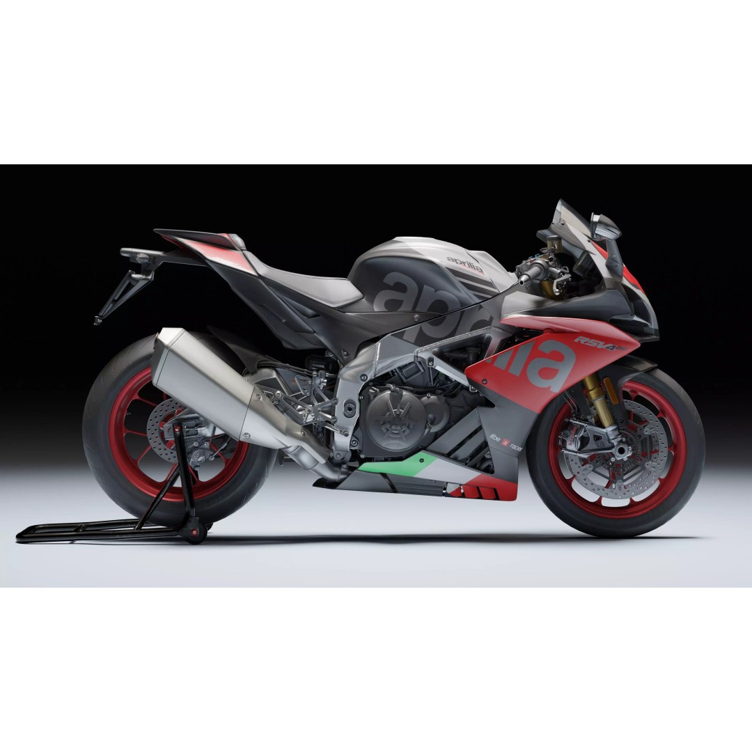 Aprilia RSV4 RF 2018 3D Model – Low Poly Game-Ready Asset, Blender, FBX - View 4