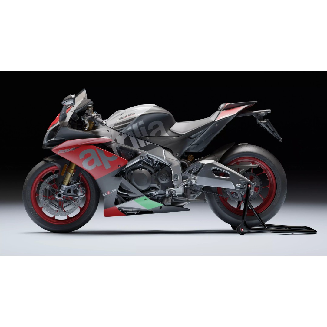 Aprilia RSV4 RF 2018 3D Model – Low Poly Game-Ready Asset, Blender, FBX - View 5