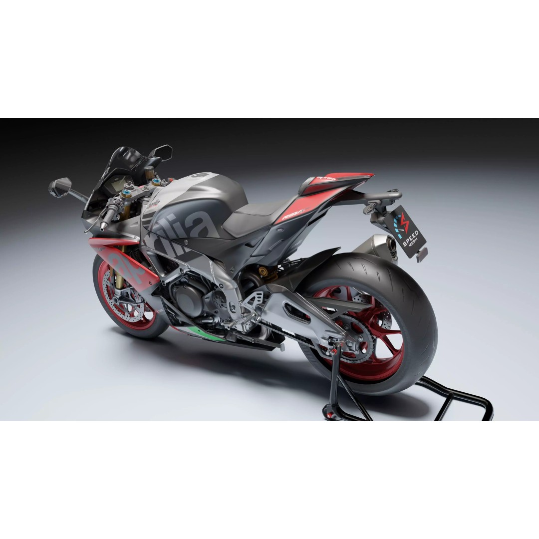 Aprilia RSV4 RF 2018 3D Model – Low Poly Game-Ready Asset, Blender, FBX - View 6