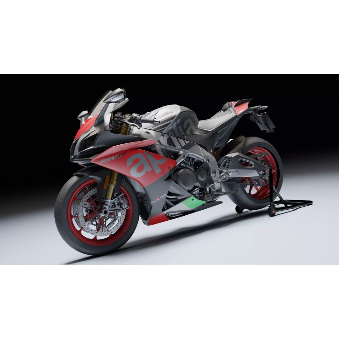Aprilia RSV4 RF 2018 3D Model – Low Poly Game-Ready Asset, Blender, FBX - View 7