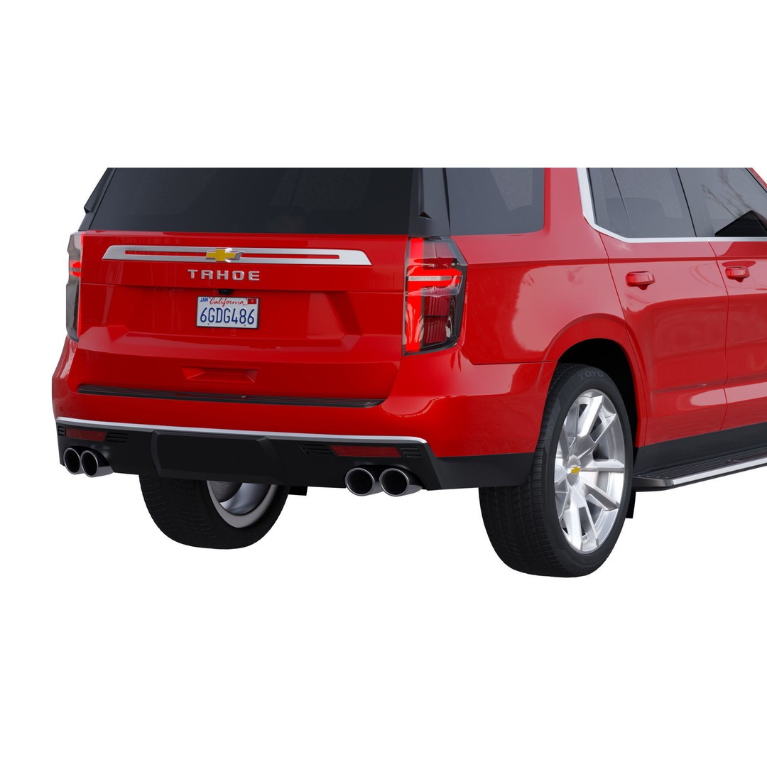 Chevrolet Tahoe 3D Model – High Country SUV, PBR Textures, FBX - View 10