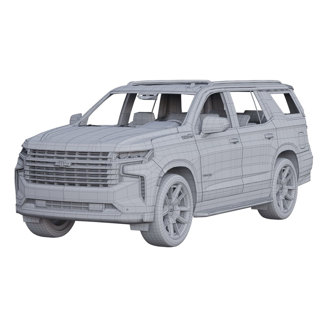 Chevrolet Tahoe 3D Model – High Country SUV, PBR Textures, FBX - View 11