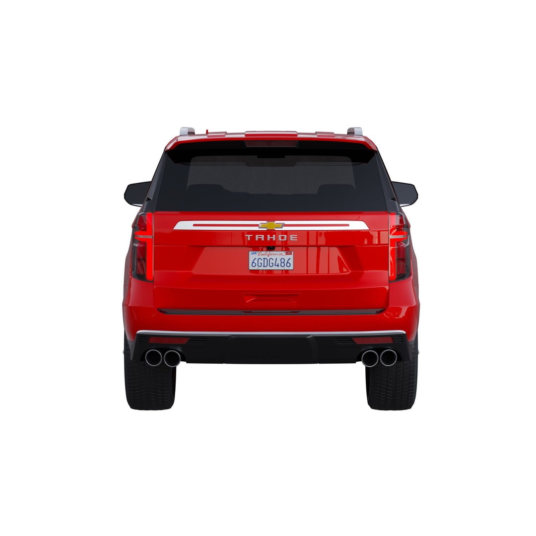 Chevrolet Tahoe 3D Model – High Country SUV, PBR Textures, FBX - View 8
