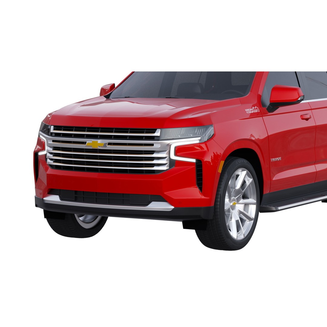 Chevrolet Tahoe 3D Model – High Country SUV, PBR Textures, FBX - View 9