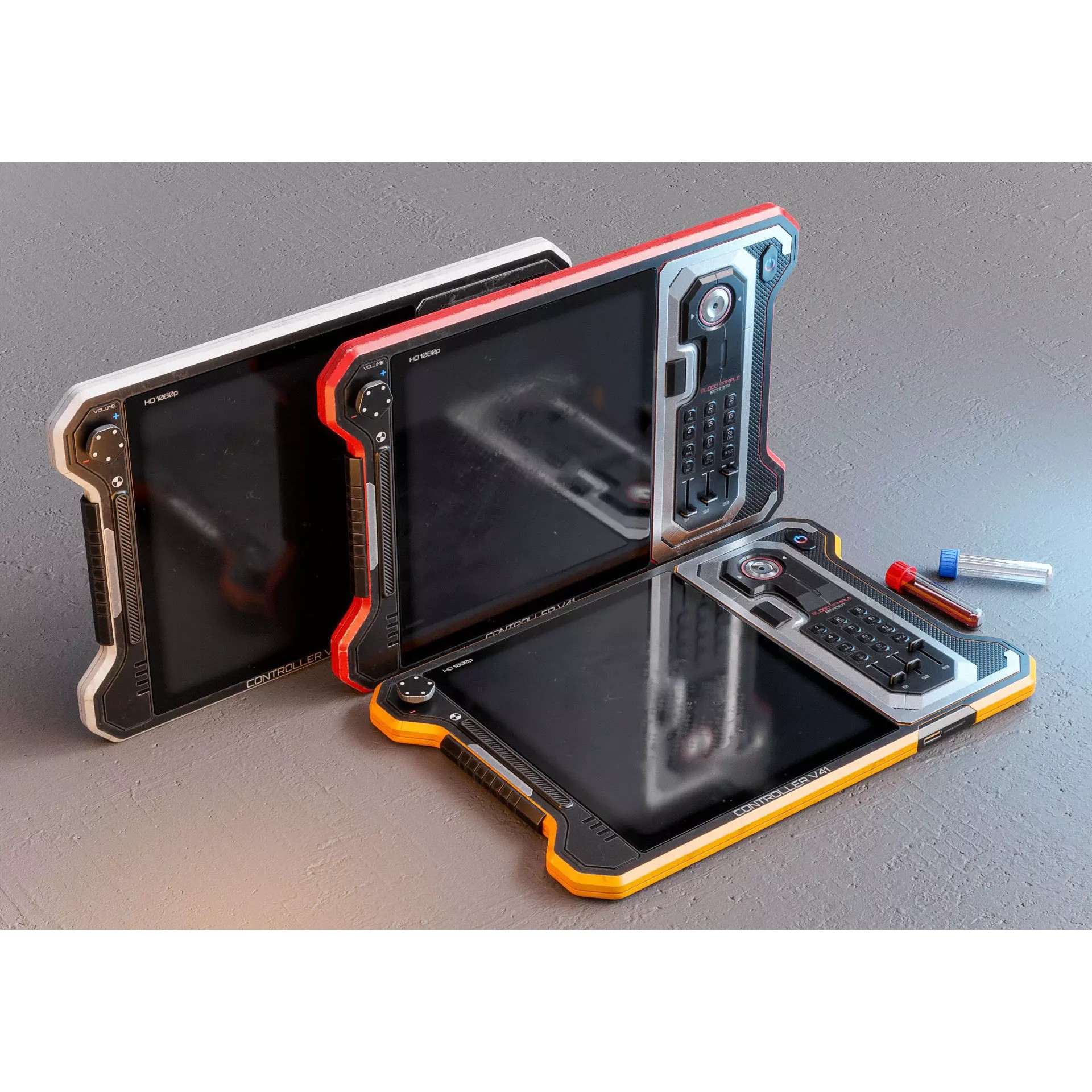 Sci-fi Controller V41 - Low-Poly Game-Ready 3D Model - View 2