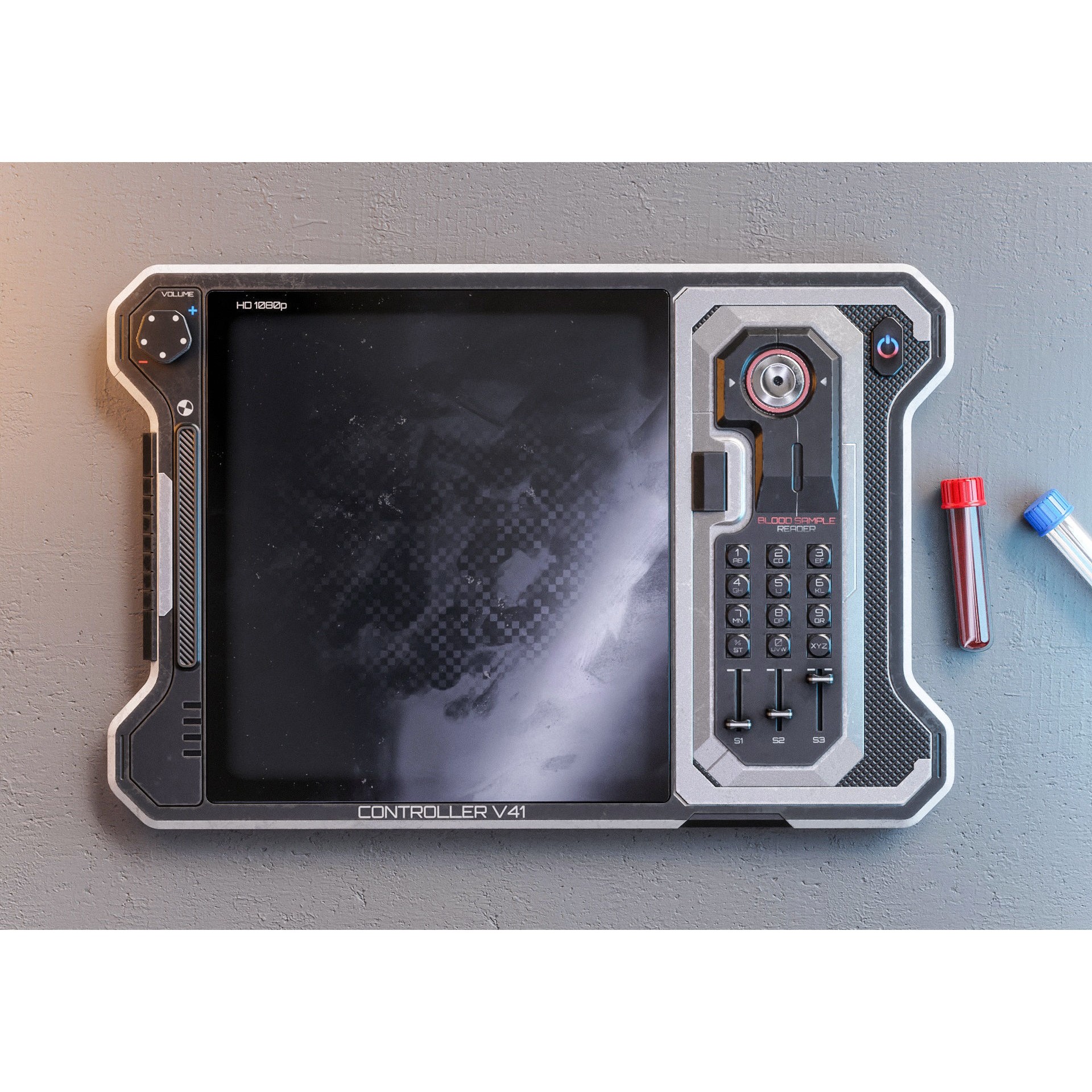 Sci-fi Controller V41 - Low-Poly Game-Ready 3D Model - View 6